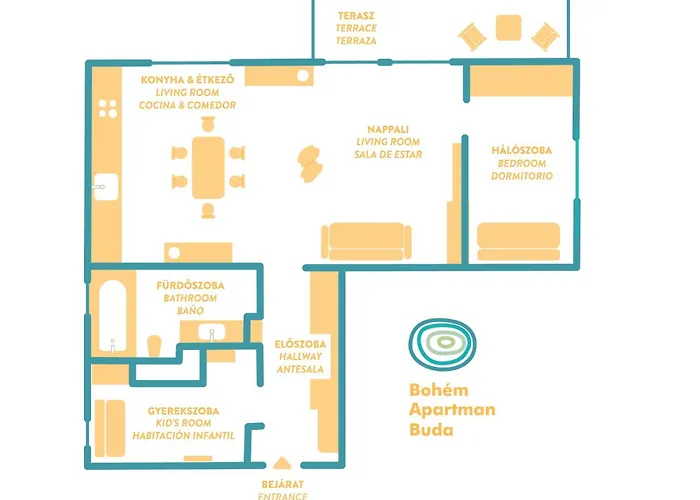 Bohem Buda Apartament Budapesta
